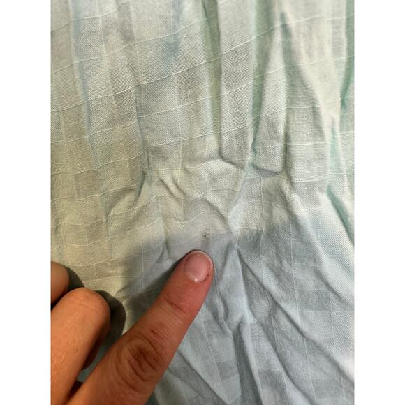 TRINA TURK Sky Blue 100% Cotton Halter Neck Sunglasses Maxi Dress Size XL - Picture 8 of 16